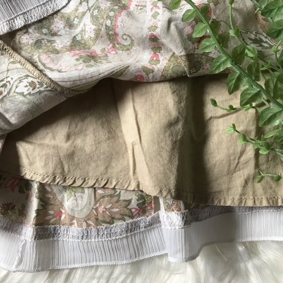 B. Moss 100% Cotton Paisley Lined A-Line Skirt, 2 - Picture 6 of 8